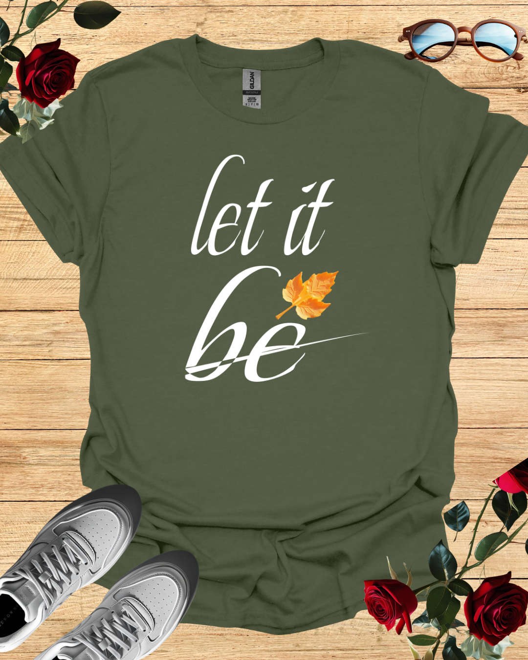 Let It Be Relaxed Fit T-Shirt – Long & Short Sleeve Options Printify