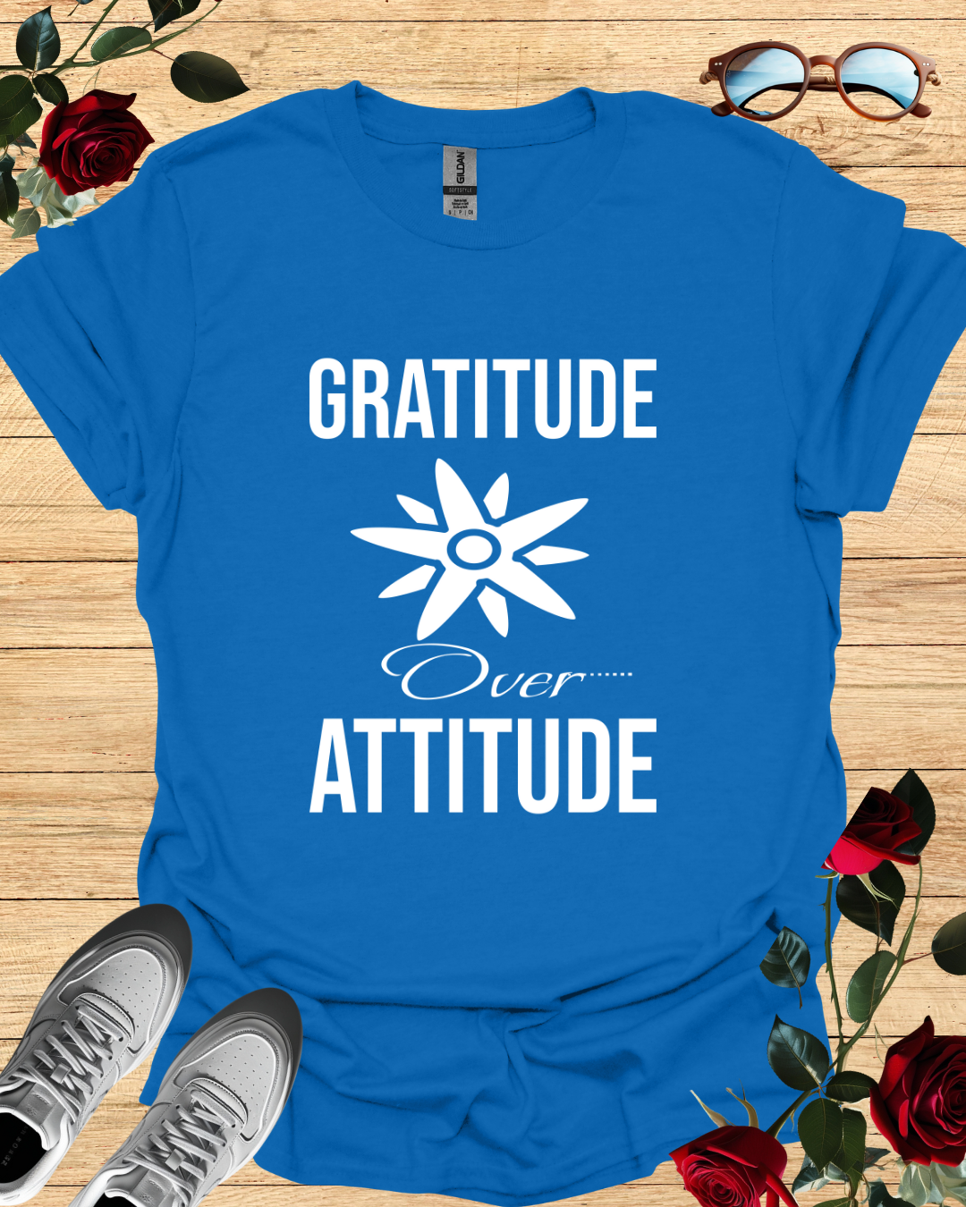 Gratitude Over Attitude – Motivational Shirt & T-Shirt for Daily Inspiration Printify