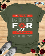 Open Mind for a Different View Minimalist T-Shirt Printify