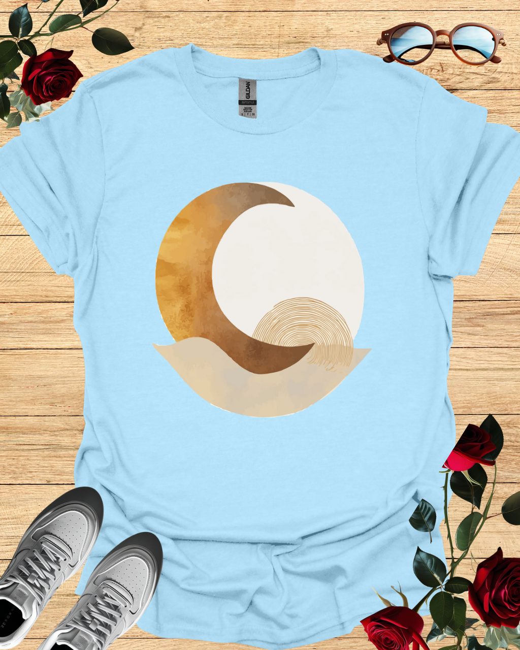 Moon – Celestial T-Shirt in Long & Short Sleeve Styles Printify