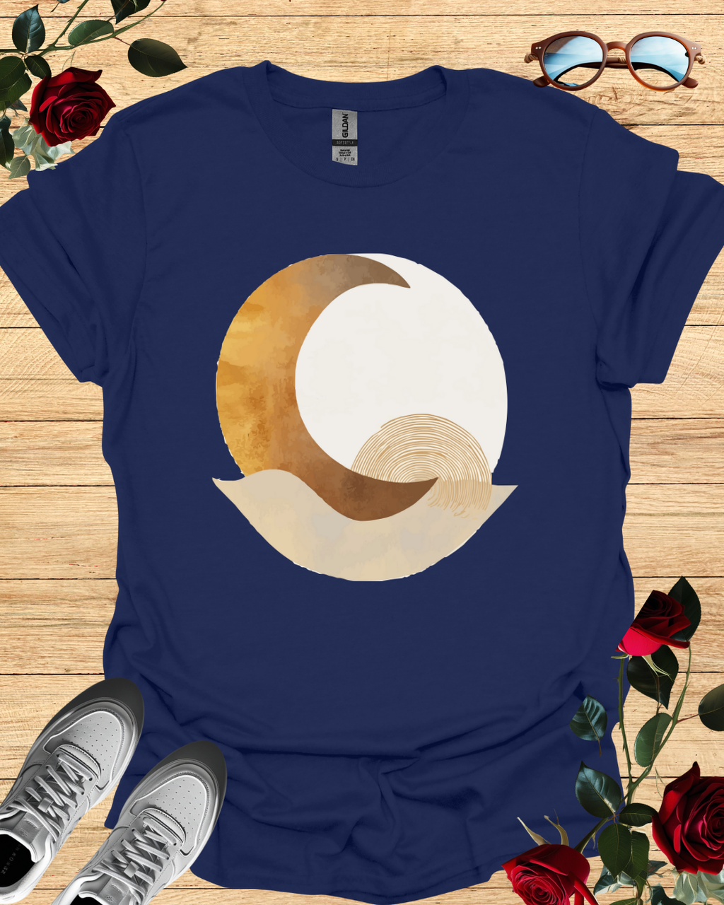 Moon – Celestial T-Shirt in Long & Short Sleeve Styles Printify