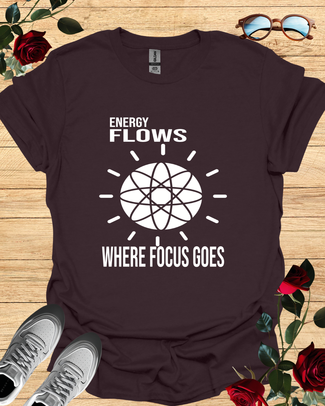 Energy Flows Where Focus Goes – Vision Alignment Tee Printify