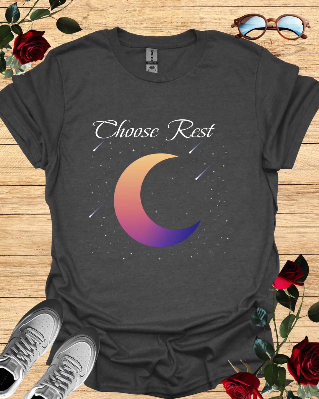 Choose Rest – Relaxed T-Shirt in Long & Short Sleeve Styles Printify
