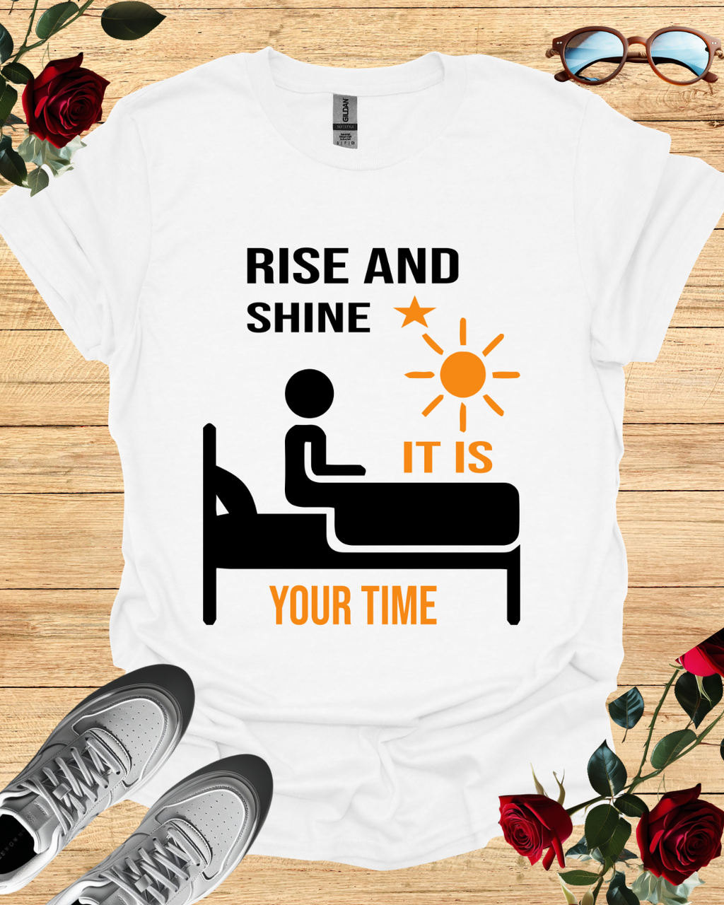 Rise and Shine — Motivational Morning T-Shirt (Short & Long Sleeve) Printify