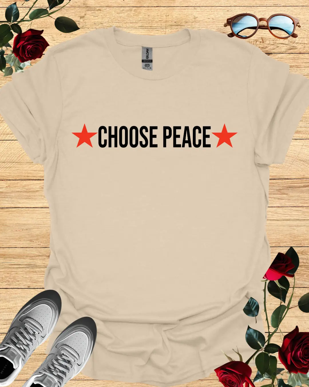 Choose Peace – Calm T-Shirt in Long & Short Sleeve Styles Printify