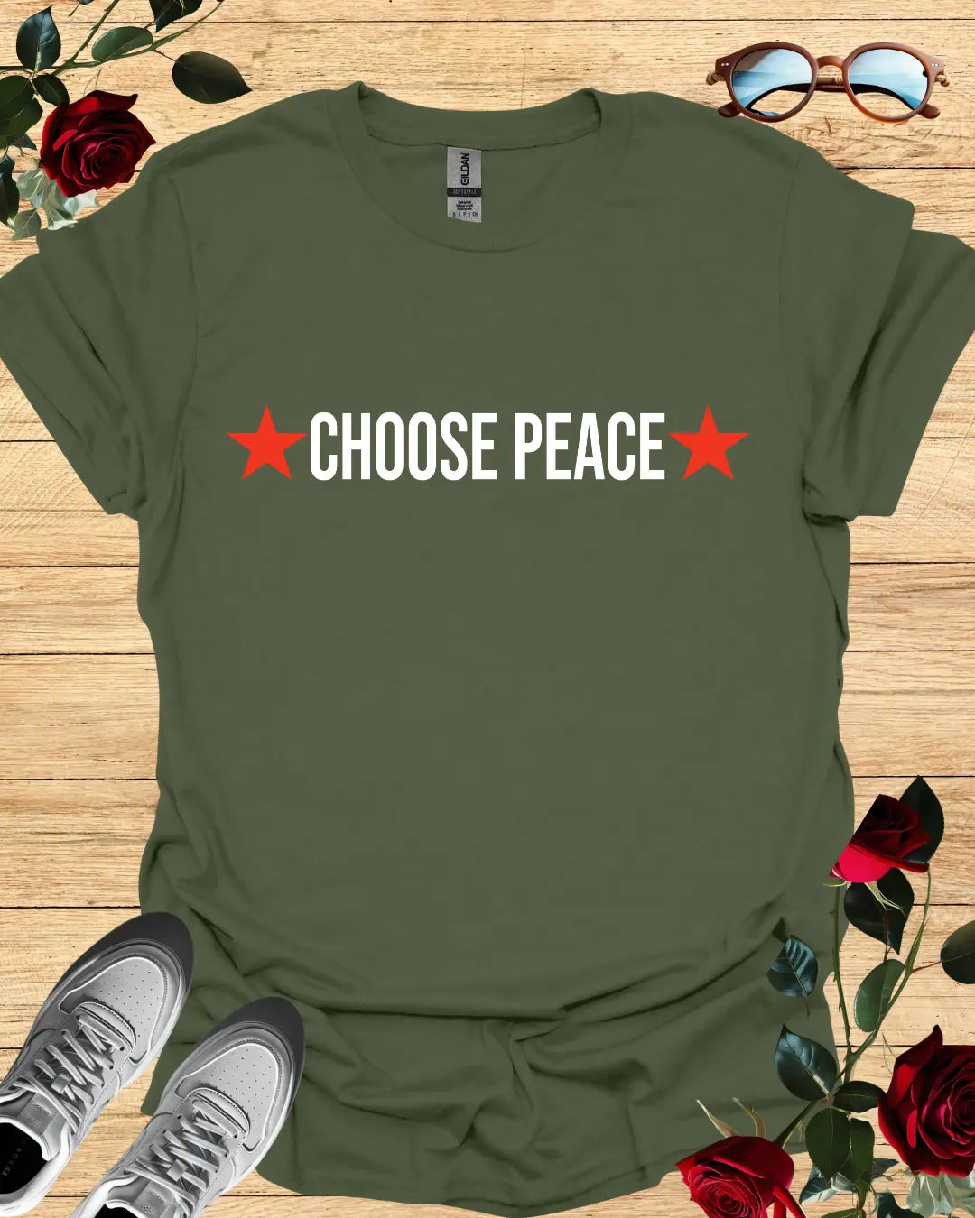 Choose Peace – Calm T-Shirt in Long & Short Sleeve Styles Printify