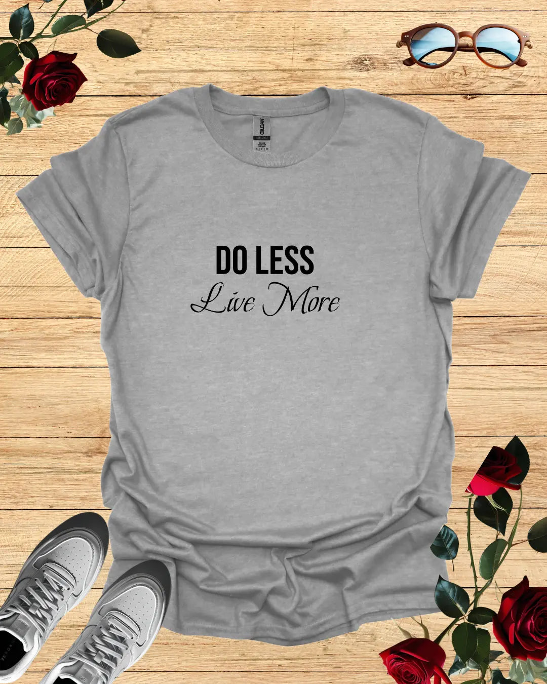Do Less, Live More – Relaxed T-Shirt in Long & Short Sleeve Styles Printify