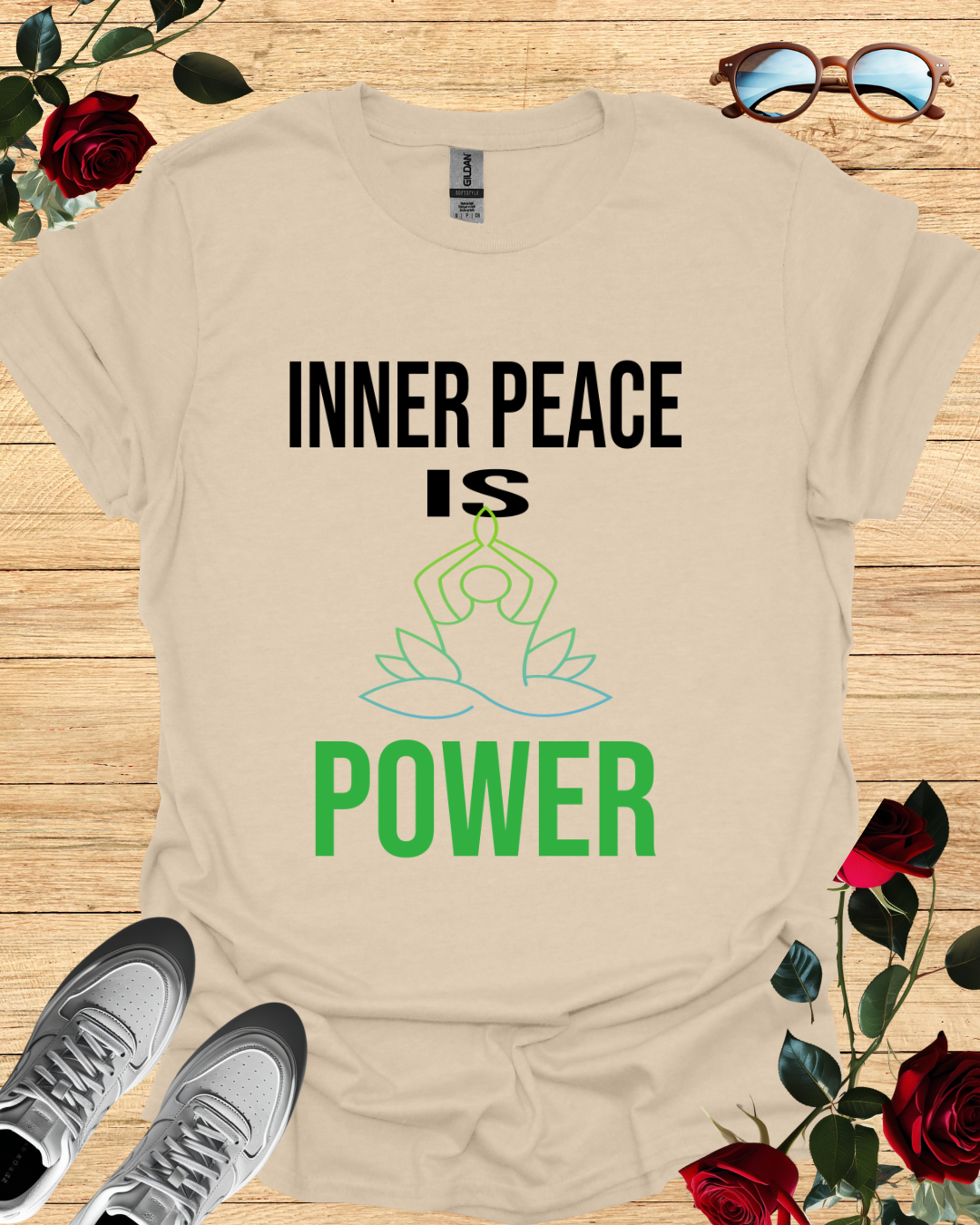 Inner Peace is Power – Minimalist Mindset T-Shirt Printify