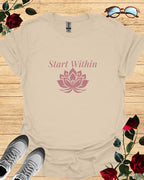 Start Within – Motivational T-Shirt in Long & Short Sleeve Styles Printify