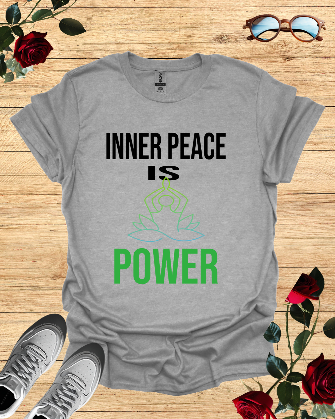 Inner Peace is Power – Minimalist Mindset T-Shirt Printify
