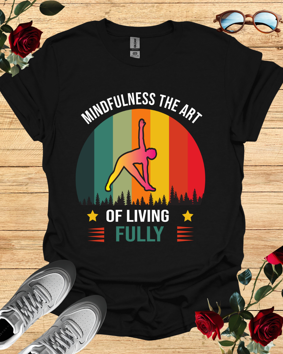 Mindfulness – The Art of Living Fully T-Shirt Printify