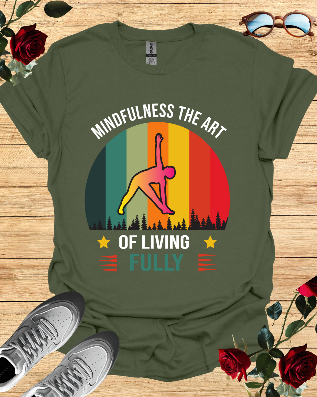 Mindfulness – The Art of Living Fully T-Shirt Printify