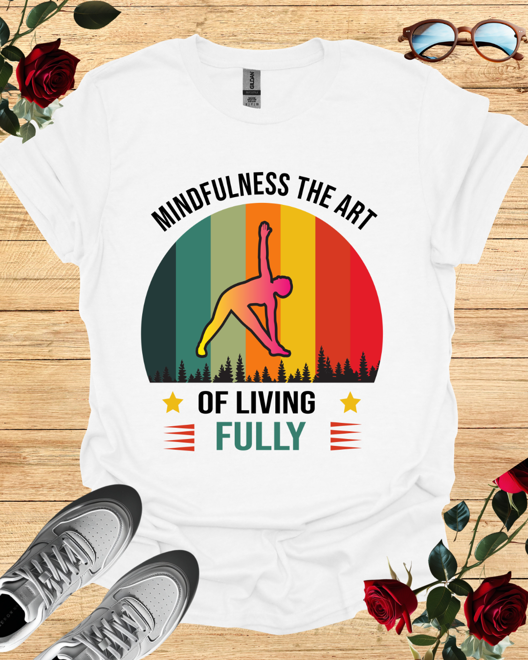 Mindfulness – The Art of Living Fully T-Shirt Printify