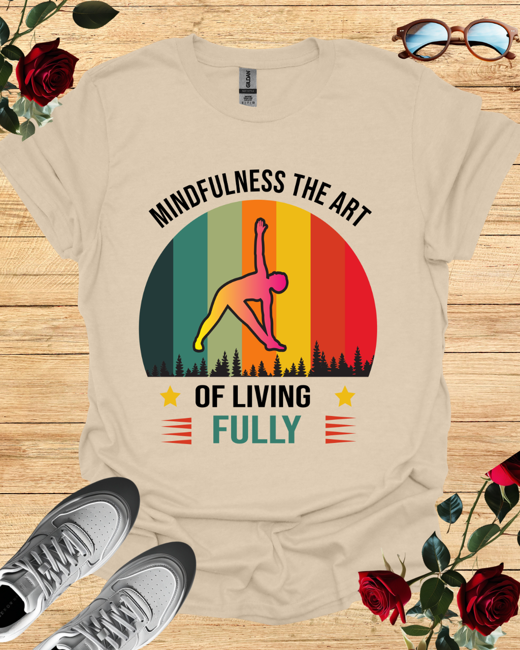 Mindfulness – The Art of Living Fully T-Shirt Printify