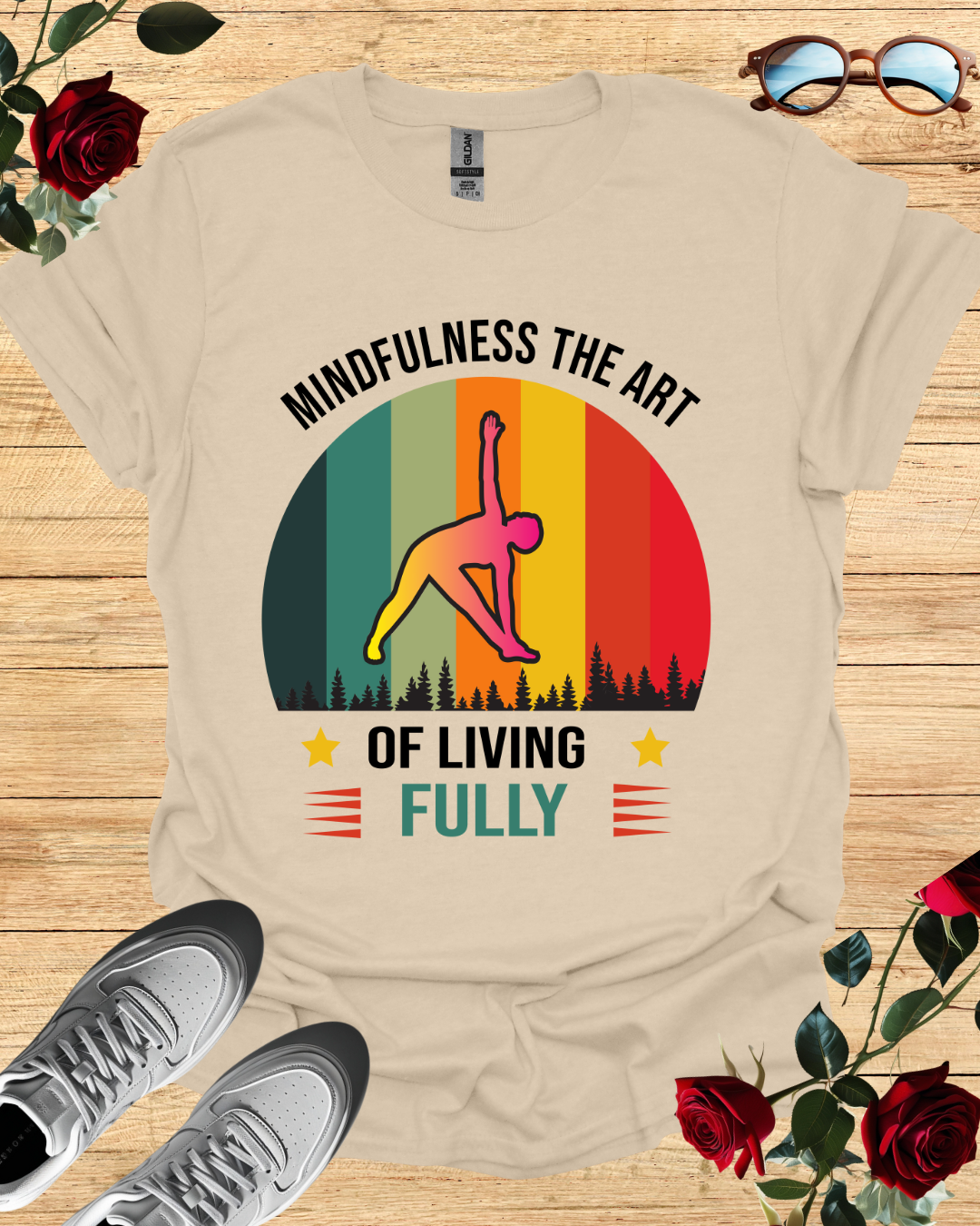 Mindfulness – The Art of Living Fully T-Shirt Printify