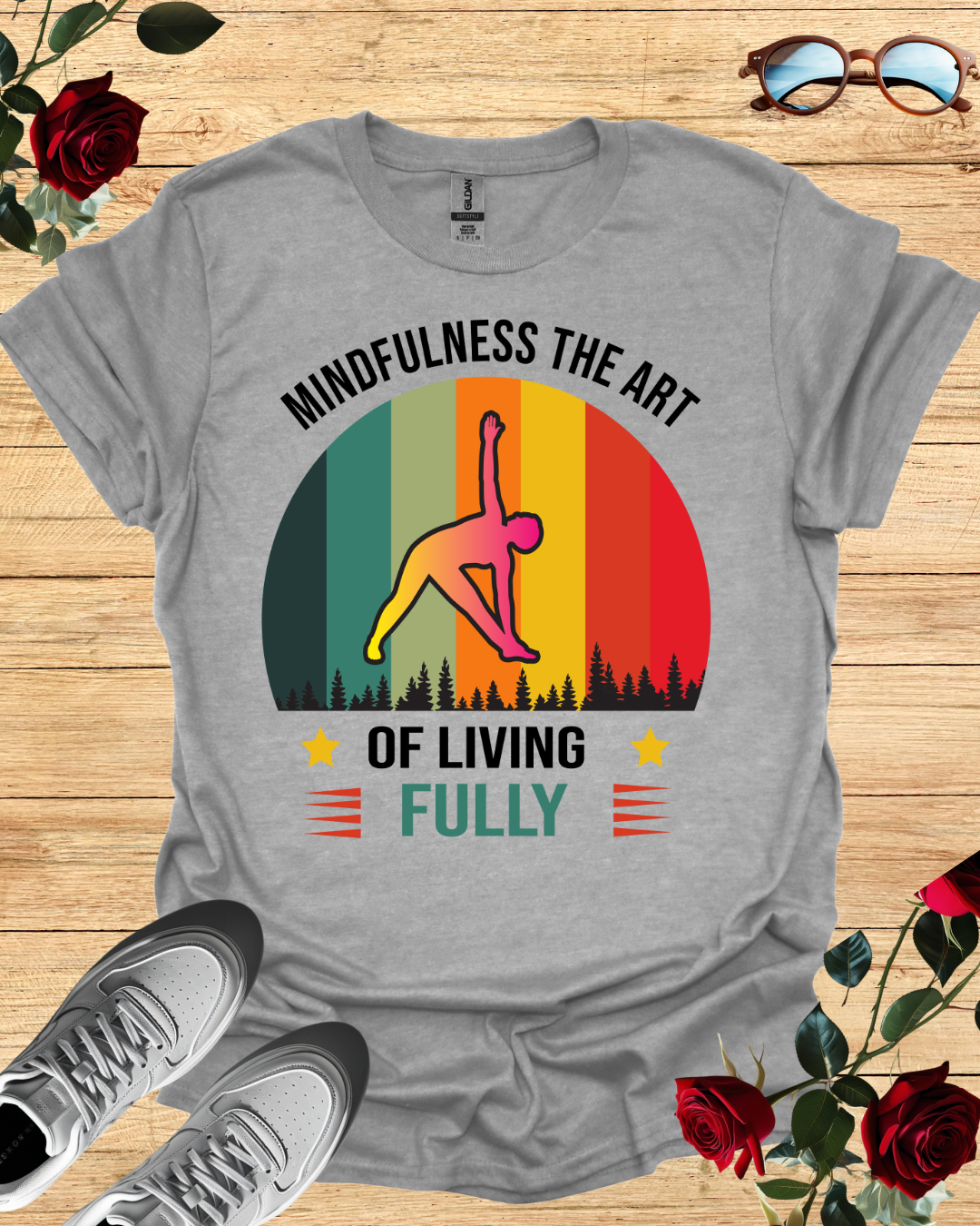 Mindfulness – The Art of Living Fully T-Shirt Printify