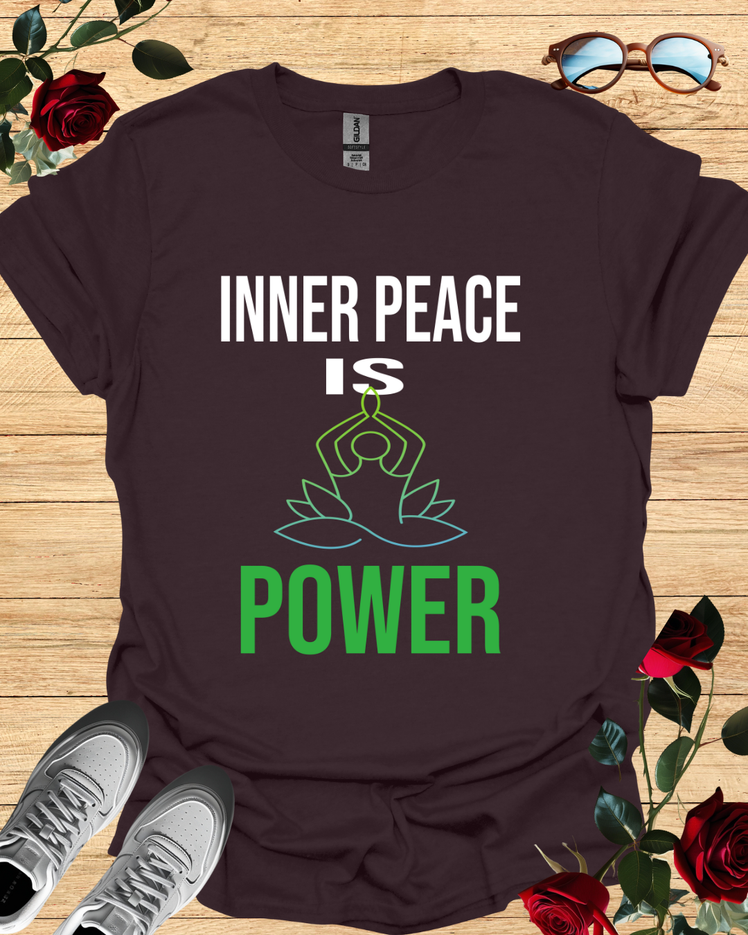 Inner Peace is Power – Minimalist Mindset T-Shirt Printify