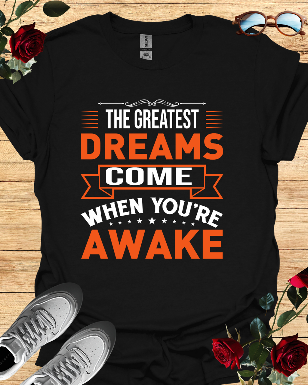The Greatest Dreams Come When You're Awake – Dreamer’s Tee Printify