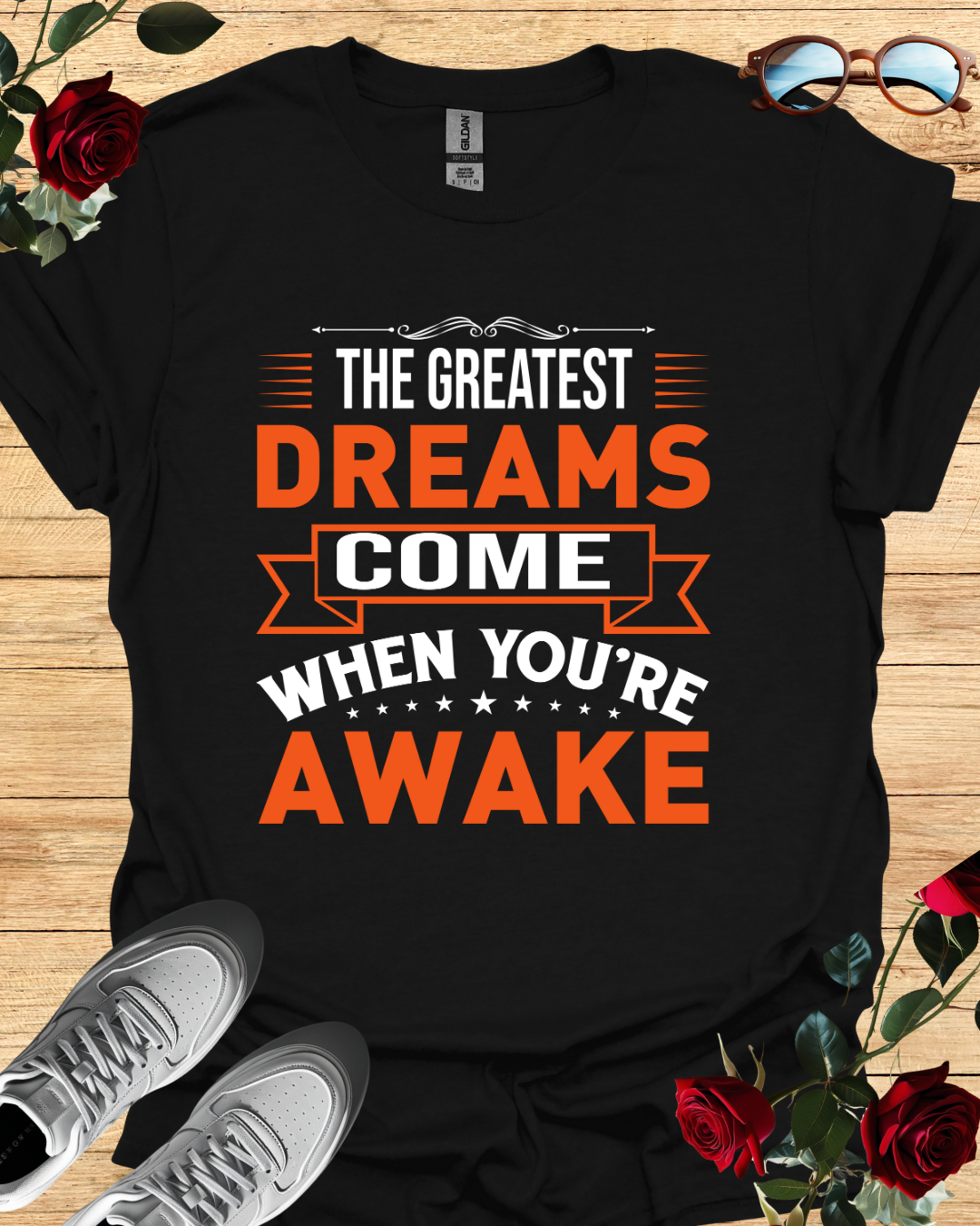The Greatest Dreams Come When You're Awake – Dreamer’s Tee Printify