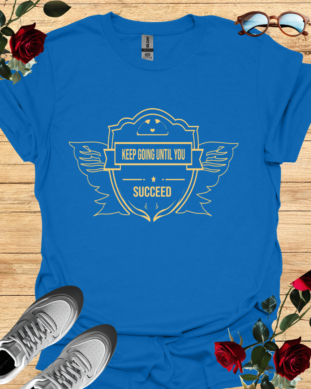 Keep Going Until You Succeed – Motivational Tee Printify