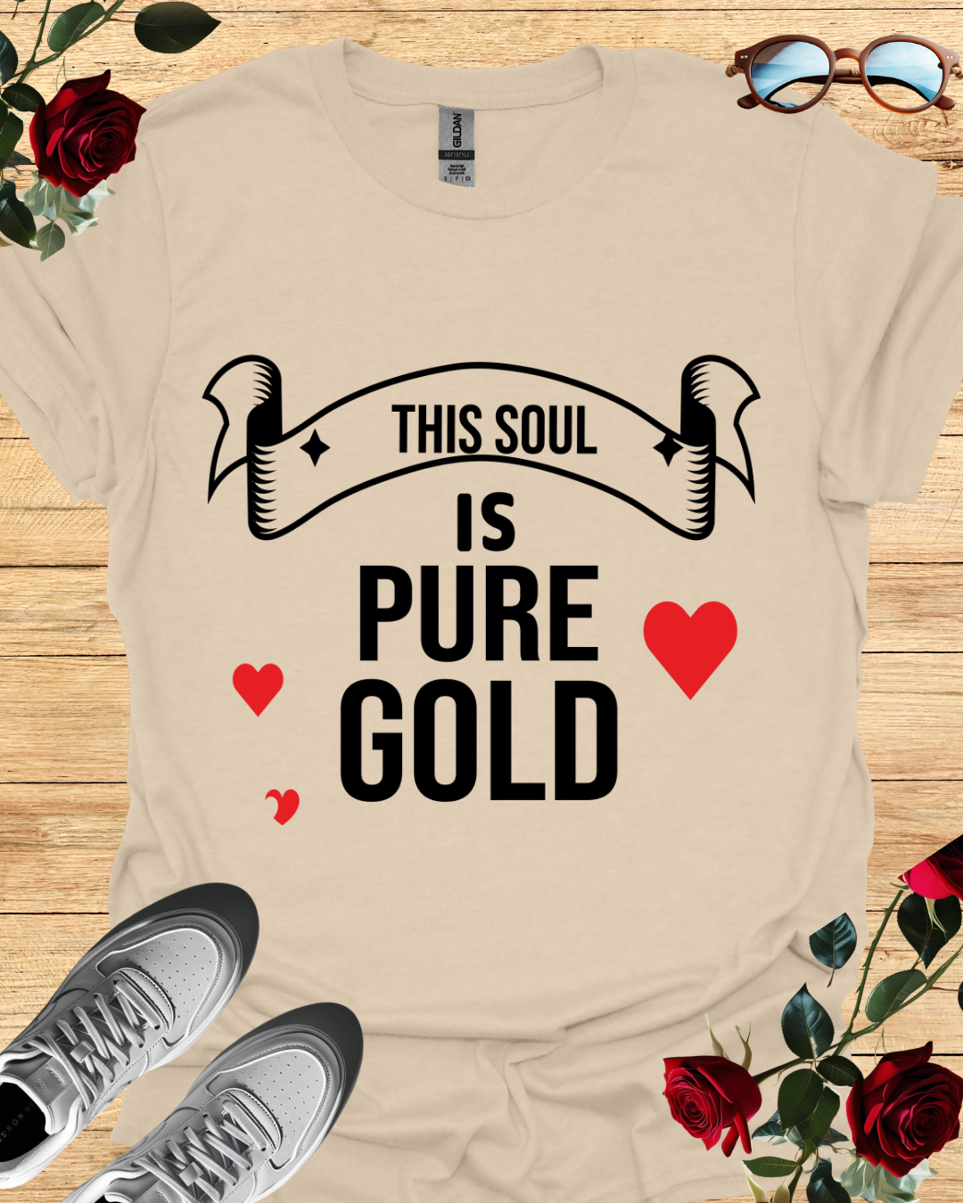 This Soul Is Pure Gold – Inner Light Tee Printify