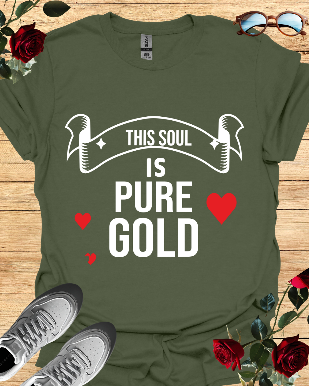 This Soul Is Pure Gold – Inner Light Tee Printify