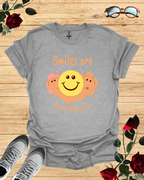 mile Are Contagious – Uplifting T-Shirt in Long & Short Sleeve Styles Printify
