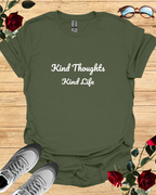 Kind Thoughts – Kind Life Organic Cotton T-Shirt Printify