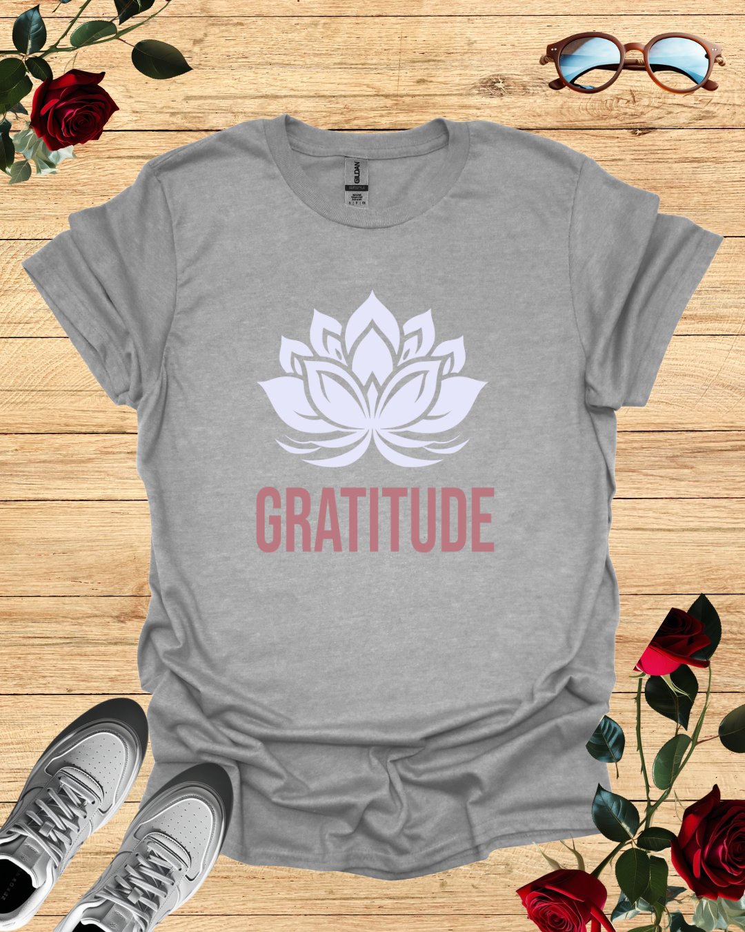 Gratitude – Minimalist Positive Mindset T-Shirt Printify