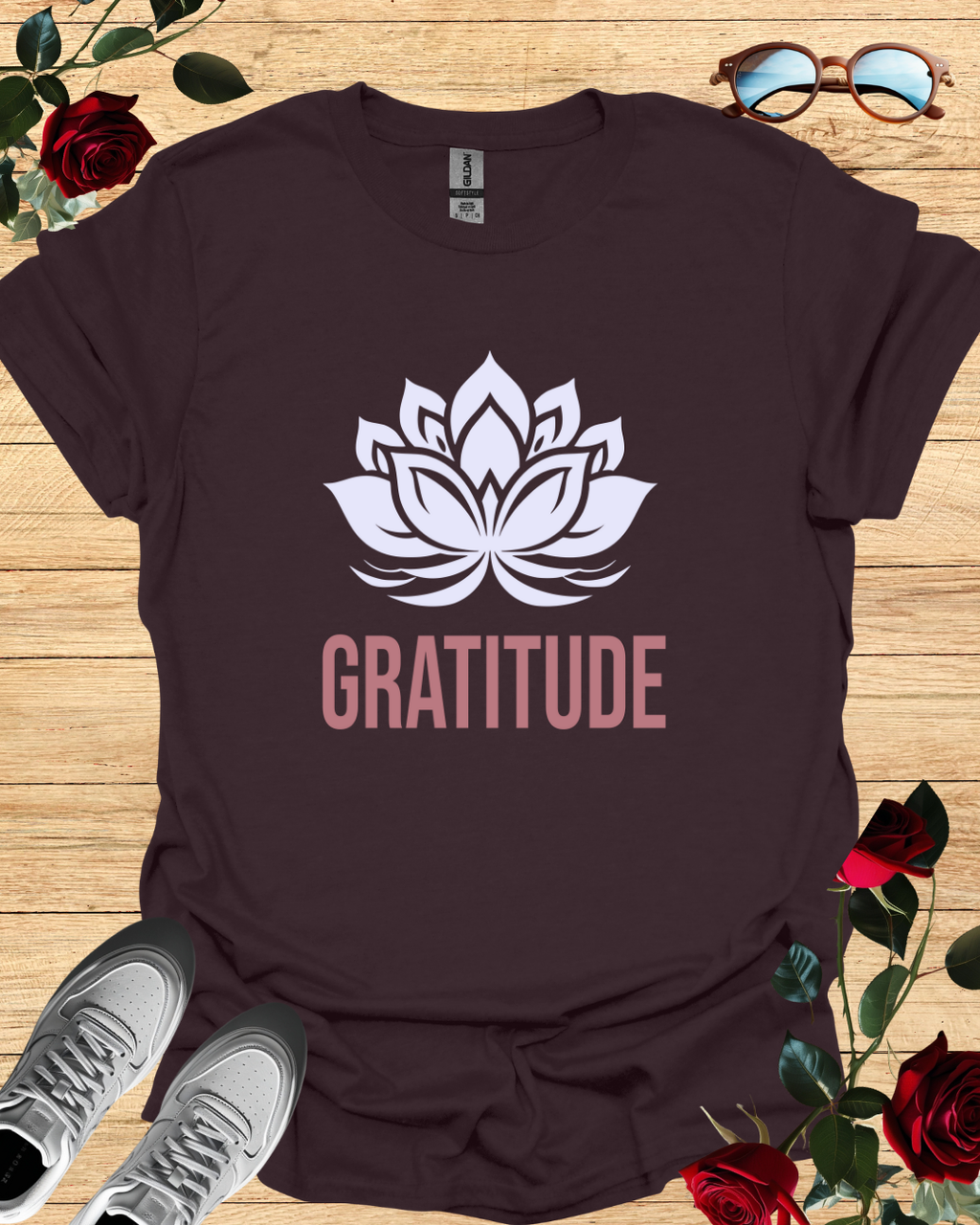 Gratitude – Minimalist Positive Mindset T-Shirt Printify