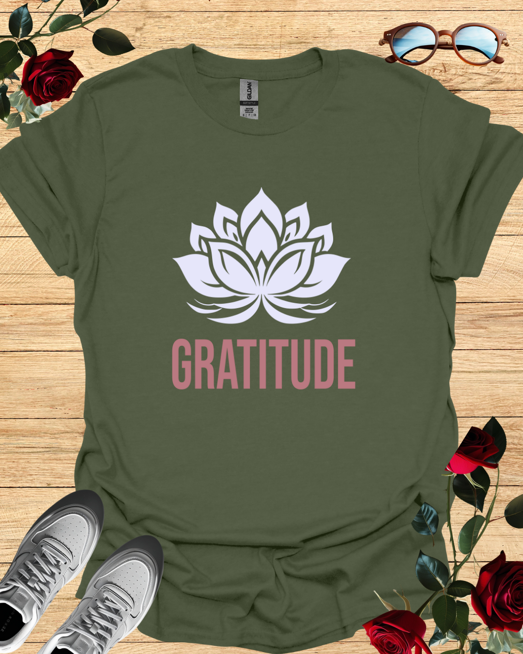 Gratitude – Minimalist Positive Mindset T-Shirt Printify