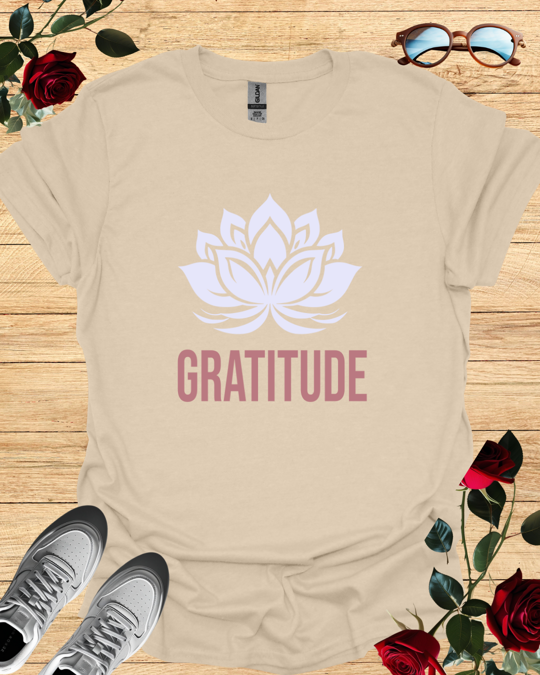 Gratitude – Minimalist Positive Mindset T-Shirt Printify