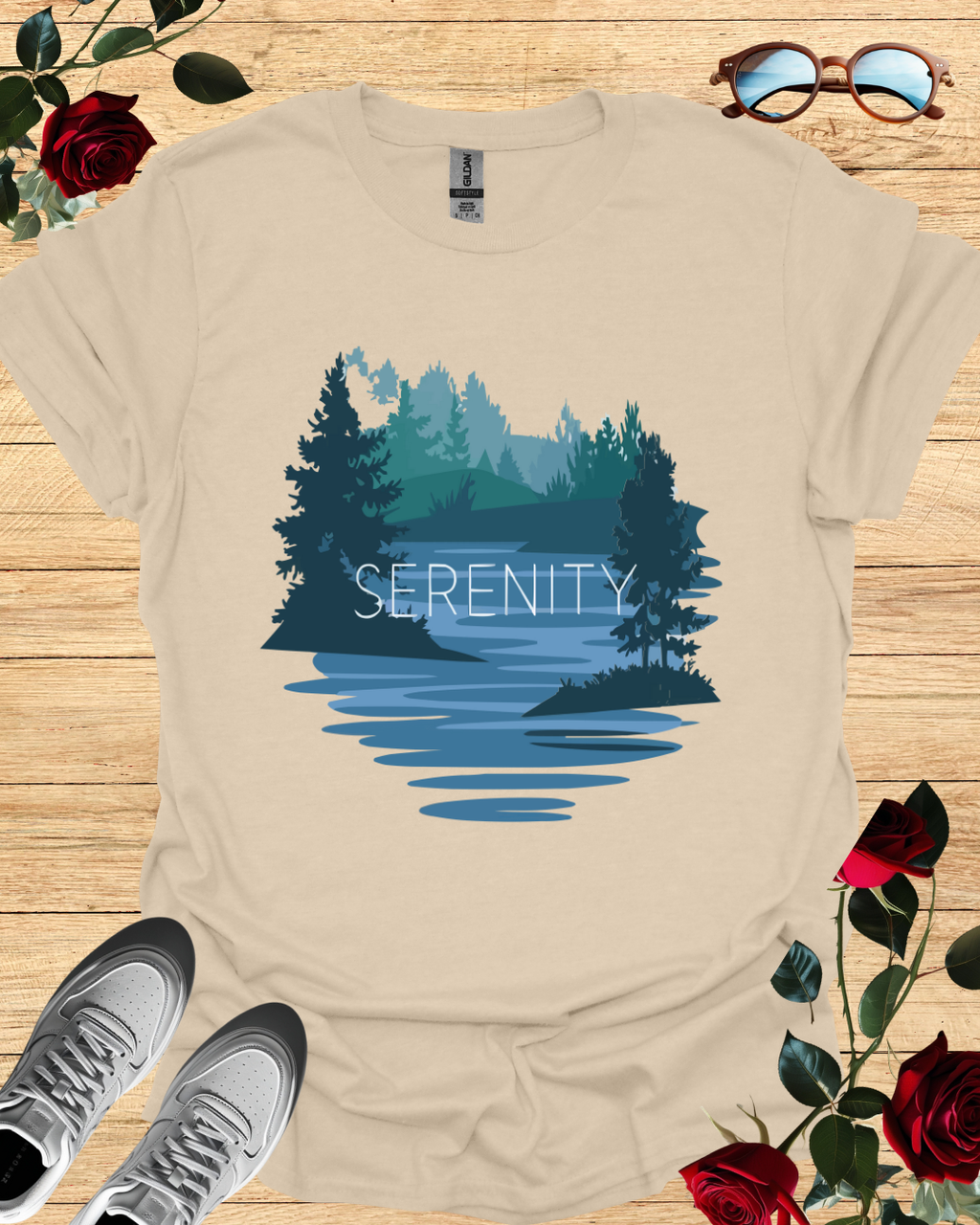 Serenity – Calm & Comfort T-Shirt in Long & Short Sleeve Styles Printify