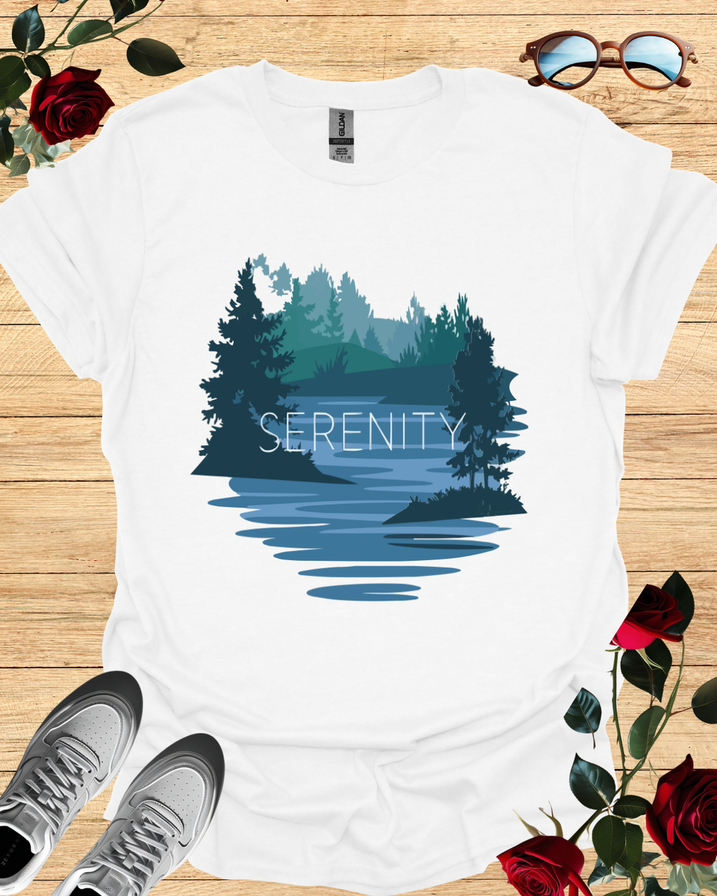 Serenity – Calm & Comfort T-Shirt in Long & Short Sleeve Styles Printify