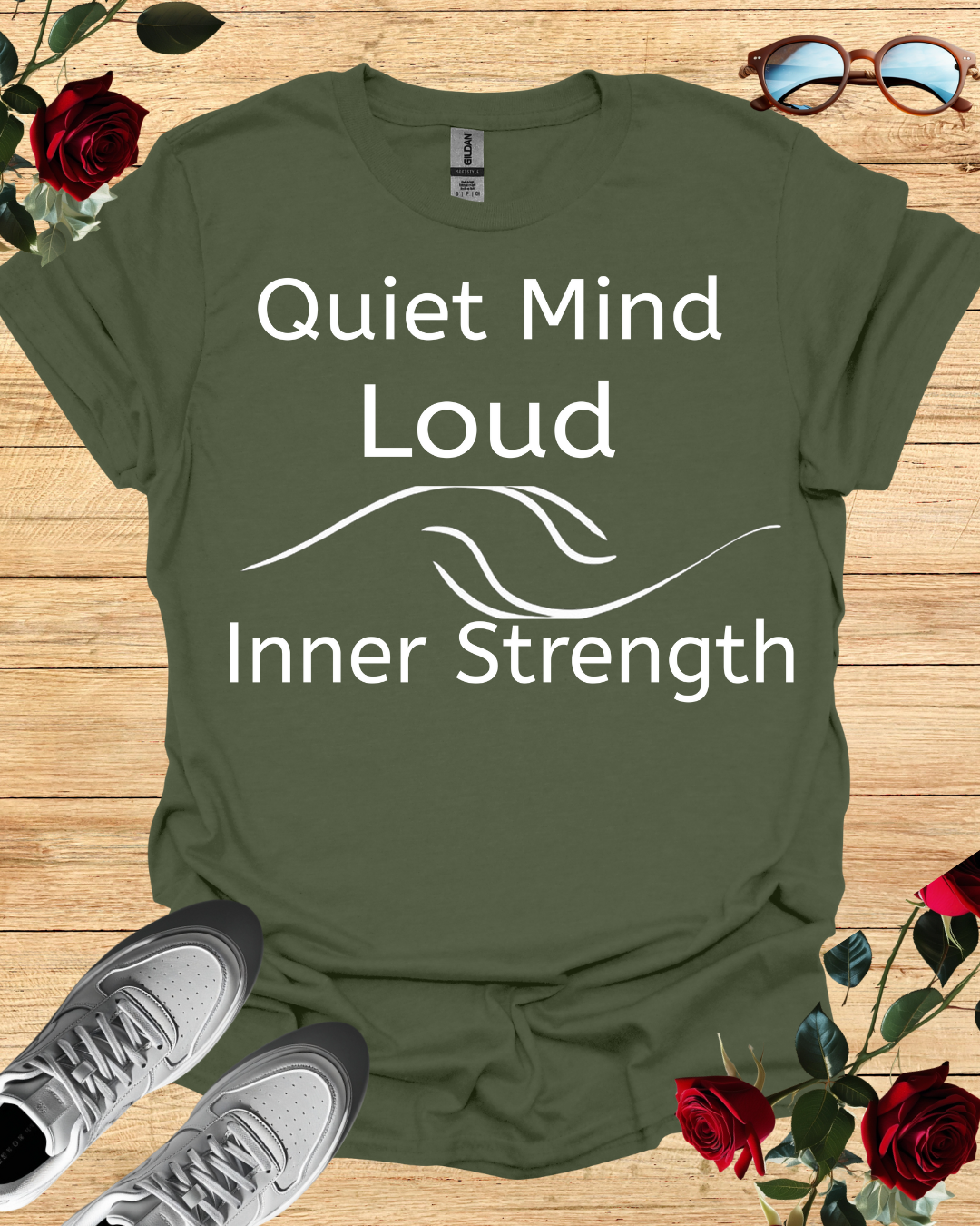 Quiet Mind Loud Inner Strength T-Shirt – Long & Short Sleeve Printify