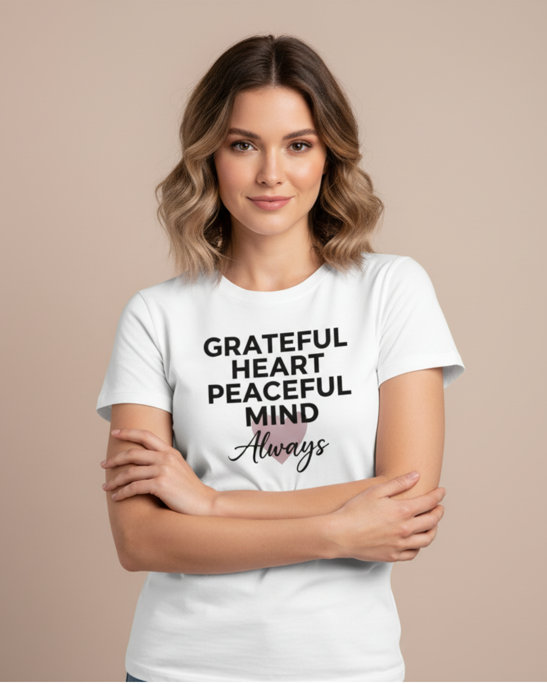 Graceful Heart Peaceful Mind Always – Elegant T-Shirt in Long & Short Sleeve Styles