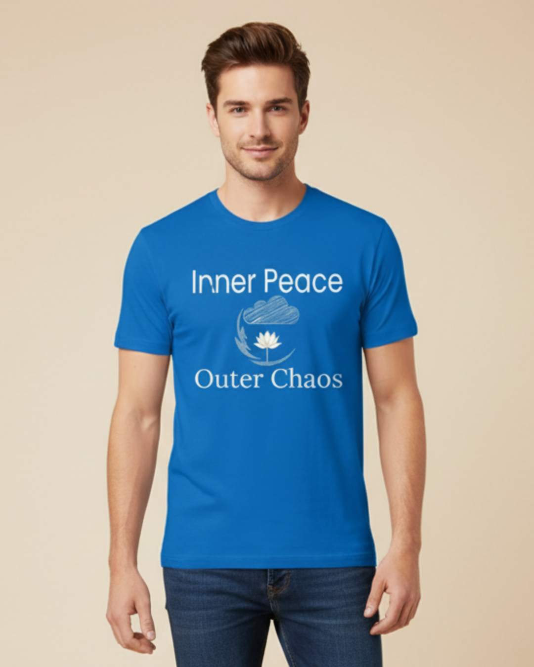Inner Peace   Outer Chaos Organic Cotton Mindful T-Shirt