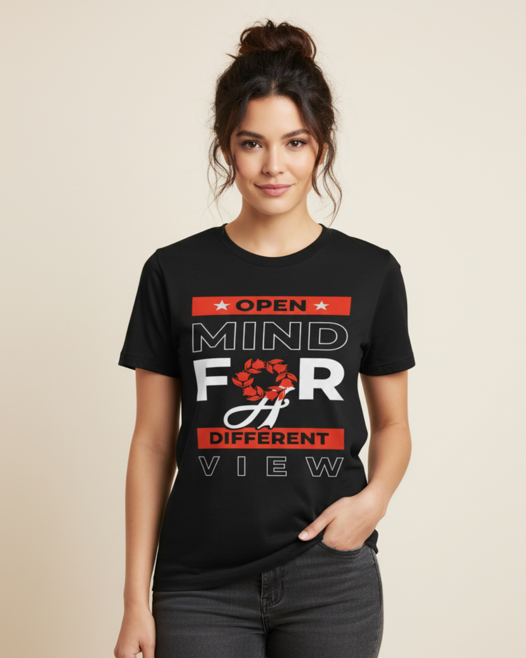 Open Mind for a Different View Minimalist T-Shirt