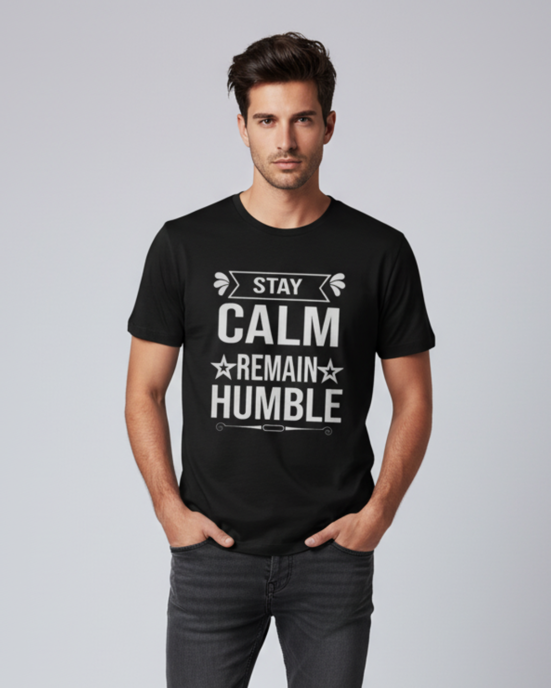 Stay Calm. Remain Humble. – Mindset Tee for Daily Peace