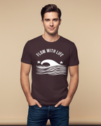 Flow with Life – Minimalist Motivational T-Shirt