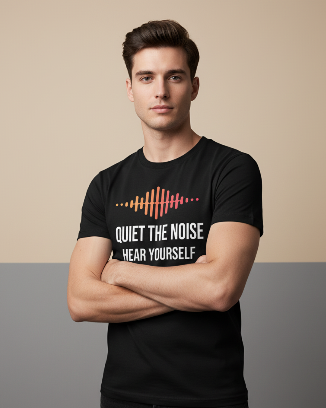 Quiet the Noise, Hear Yourself – Mindful Minimalist T-Shirt