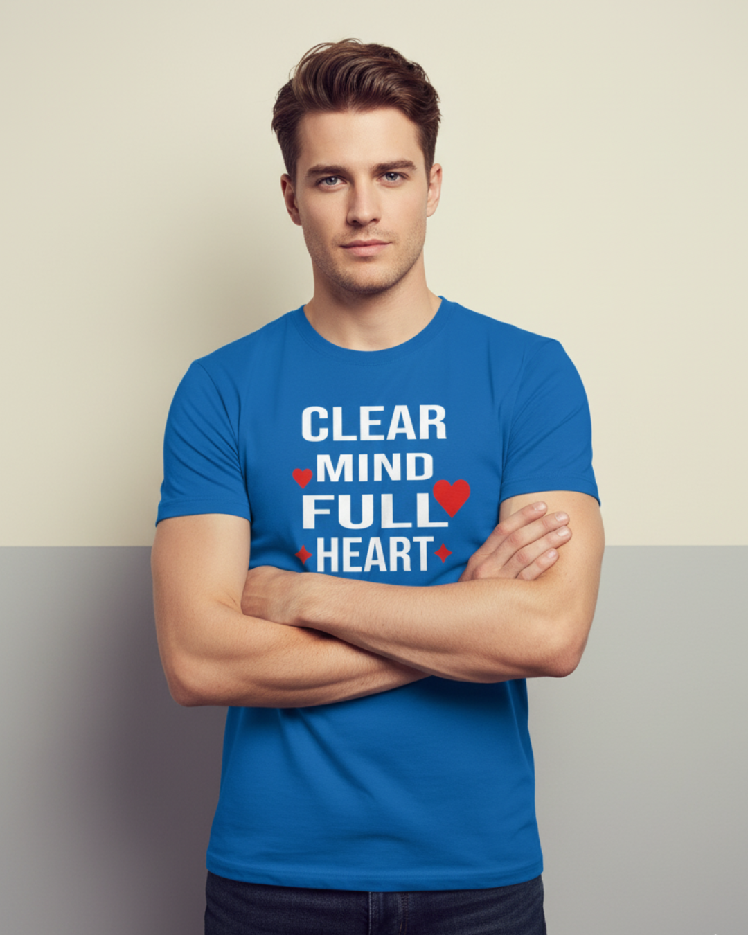 Clear Mind, Full Heart – Motivational Minimalist T-Shirt