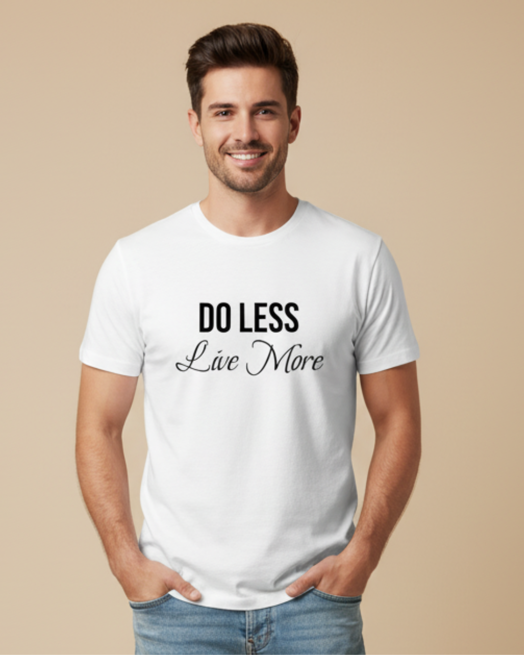 Do Less, Live More – Relaxed T-Shirt in Long & Short Sleeve Styles