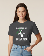 Powered by Plans T-Shirt – Motivational Long & Short Sleeve Shirt