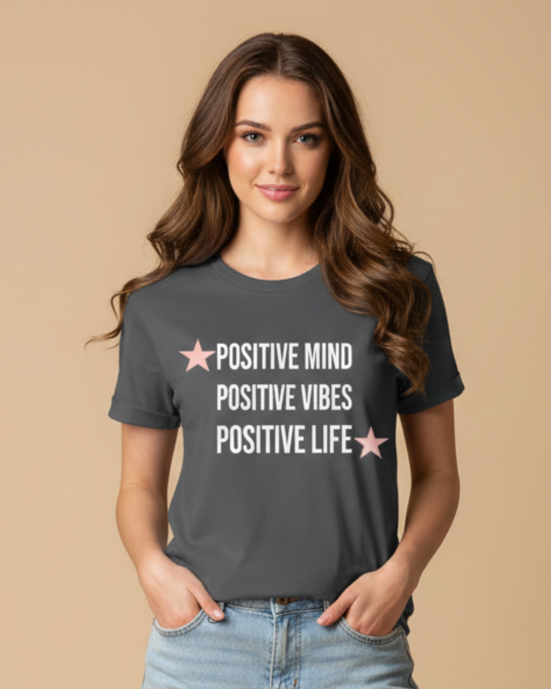 Positive Vibes Graphic Long & Short Sleeve T-Shirt for Mindful Living