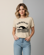 Flow with Life – Minimalist Motivational T-Shirt