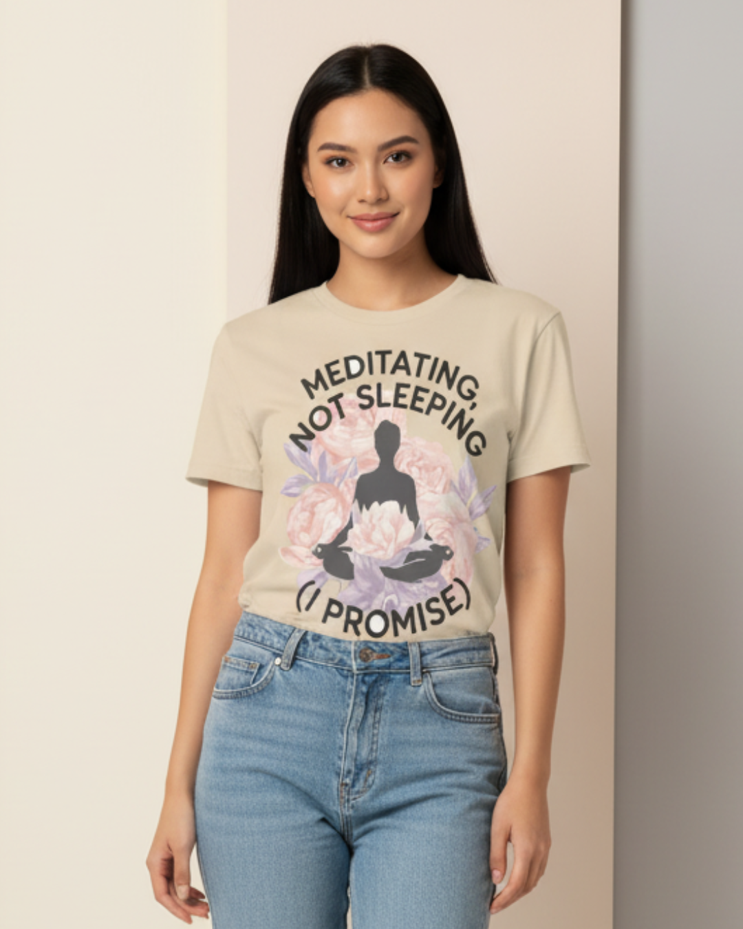 Meditating Not Sleeping – Funny Mindfulness Shirt & T-Shirt