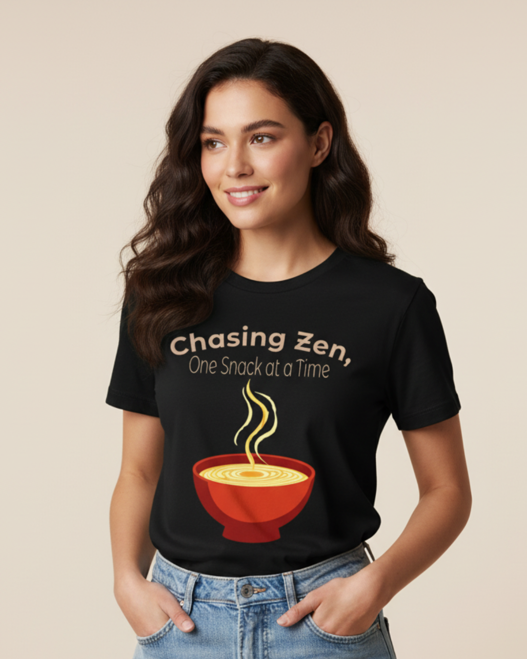 Chasing Zen One Snack at a Time – Relaxed T-Shirt in Long & Short Sleeve Styles