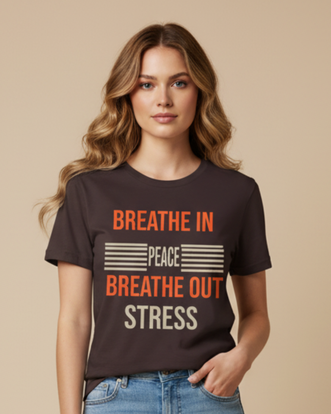 Breathe In Peace Breathe Out Stress Relaxation T-Shirt
