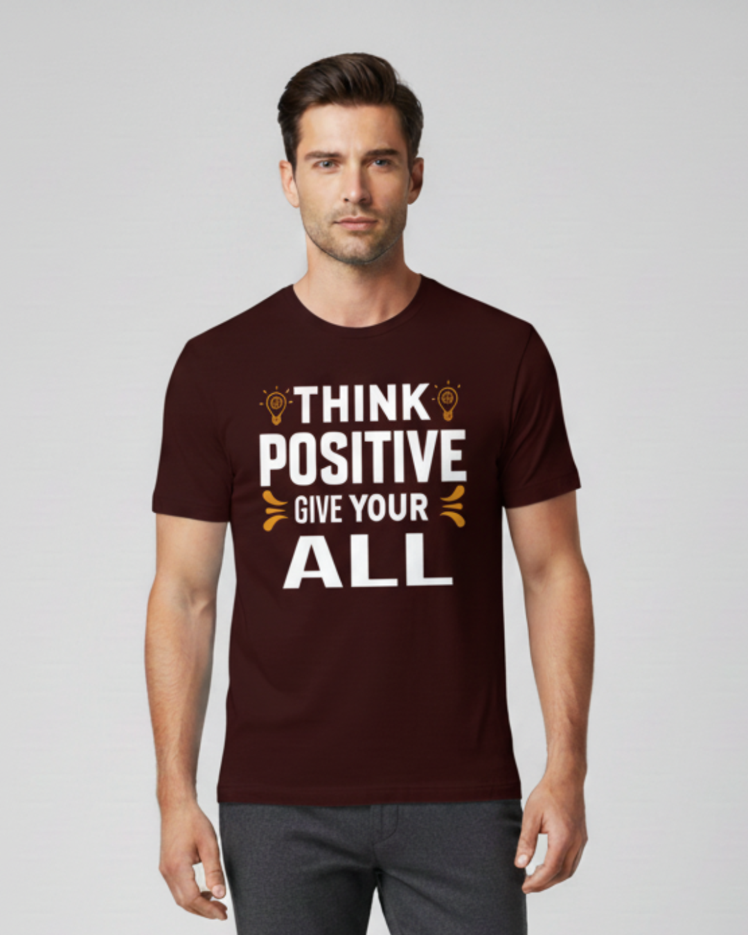 Think Positive, Motivational Mindset T-Shirt